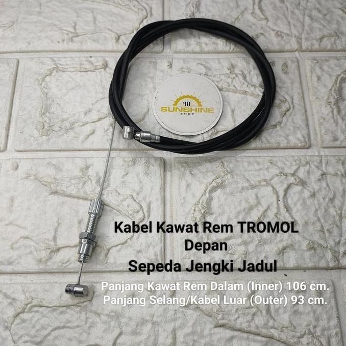 Kabel Rem Tromol Teromol Sepeda JENGKI 26x1 3/8 Jadul Ontel Lawas / KHUSUS HUB TROMOL
