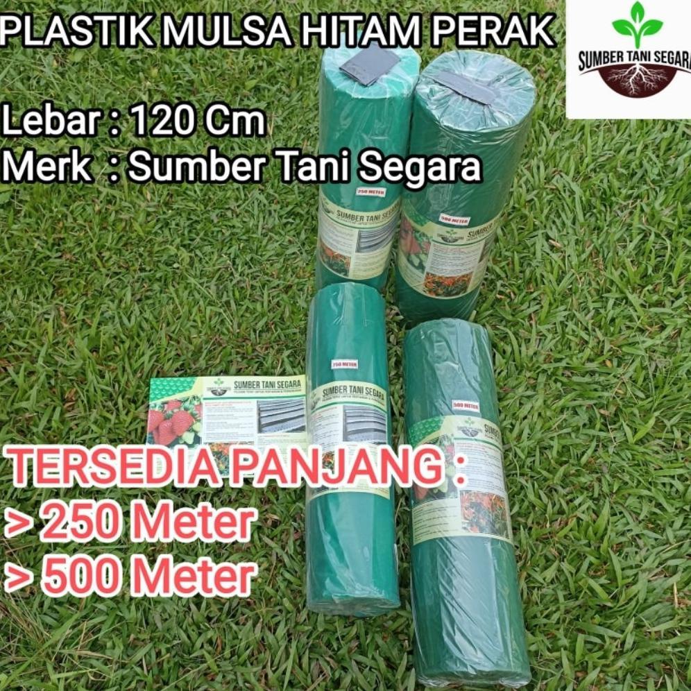 PLASTIK MULSA HITAM PERAK 120 CM