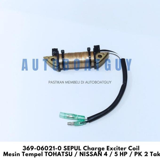 369-06021-0 SEPUL Charge Exciter Coil Mesin Tempel TOHATSU / NISSAN 4 / 5 HP / PK 2 Tak
