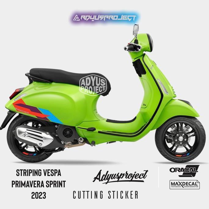 Striping Vespa Primavera S 2023, List Primavera & Sprint Cutting Sticker Sticker List Vespa