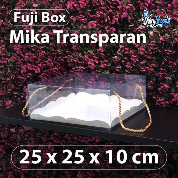 BOX DESSERT KUE, PUDING / BOX MIKA DENGAN TALI