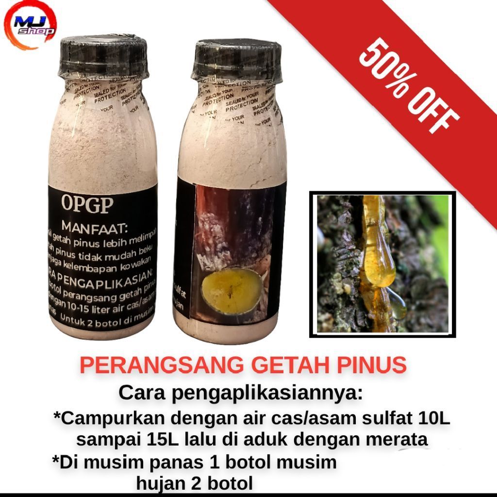 OPGP Perangsang Getah Pinus Meningkatkan Produksi Getah Pohon Pinus Alami