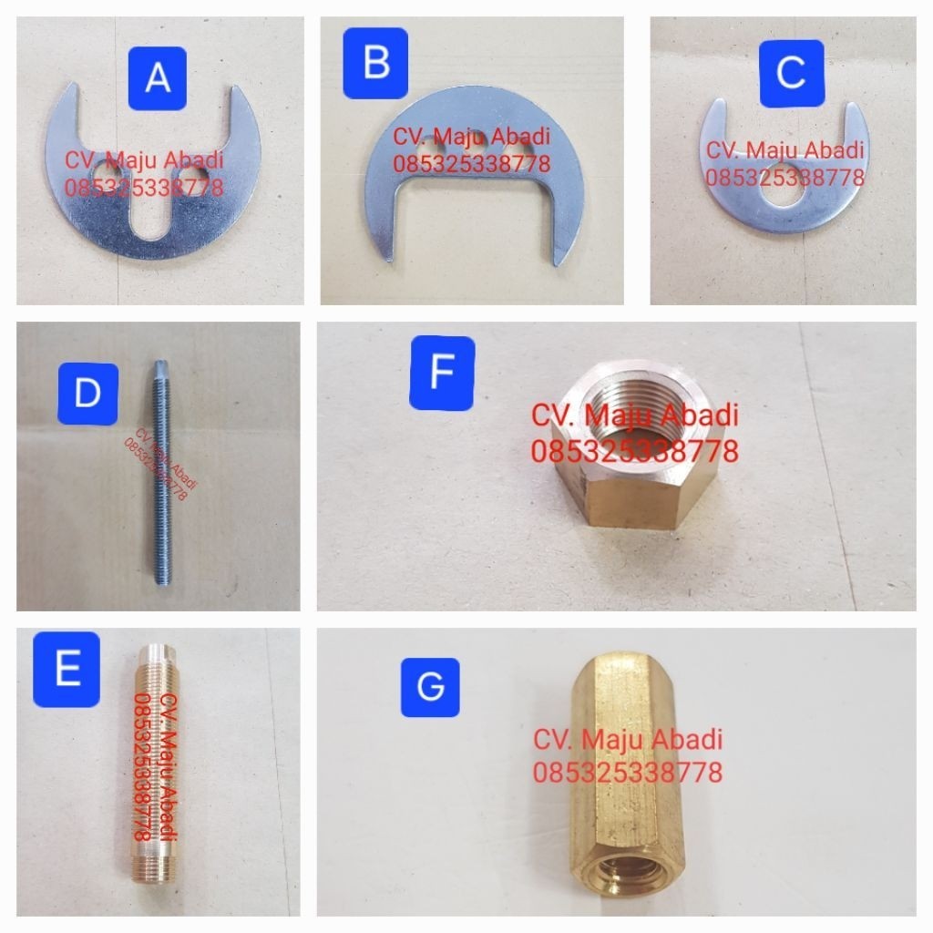 Sparepart TOTO Besi Pengait dan Mur Pengunci untuk Kran Wastafel TOTO TX115LRR TX115LRS TX116LRR
