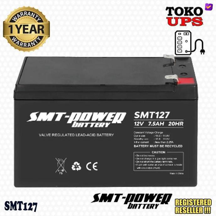 Baterai UPS 12V 7.5ah 7ah SMT 12V 7.5AH