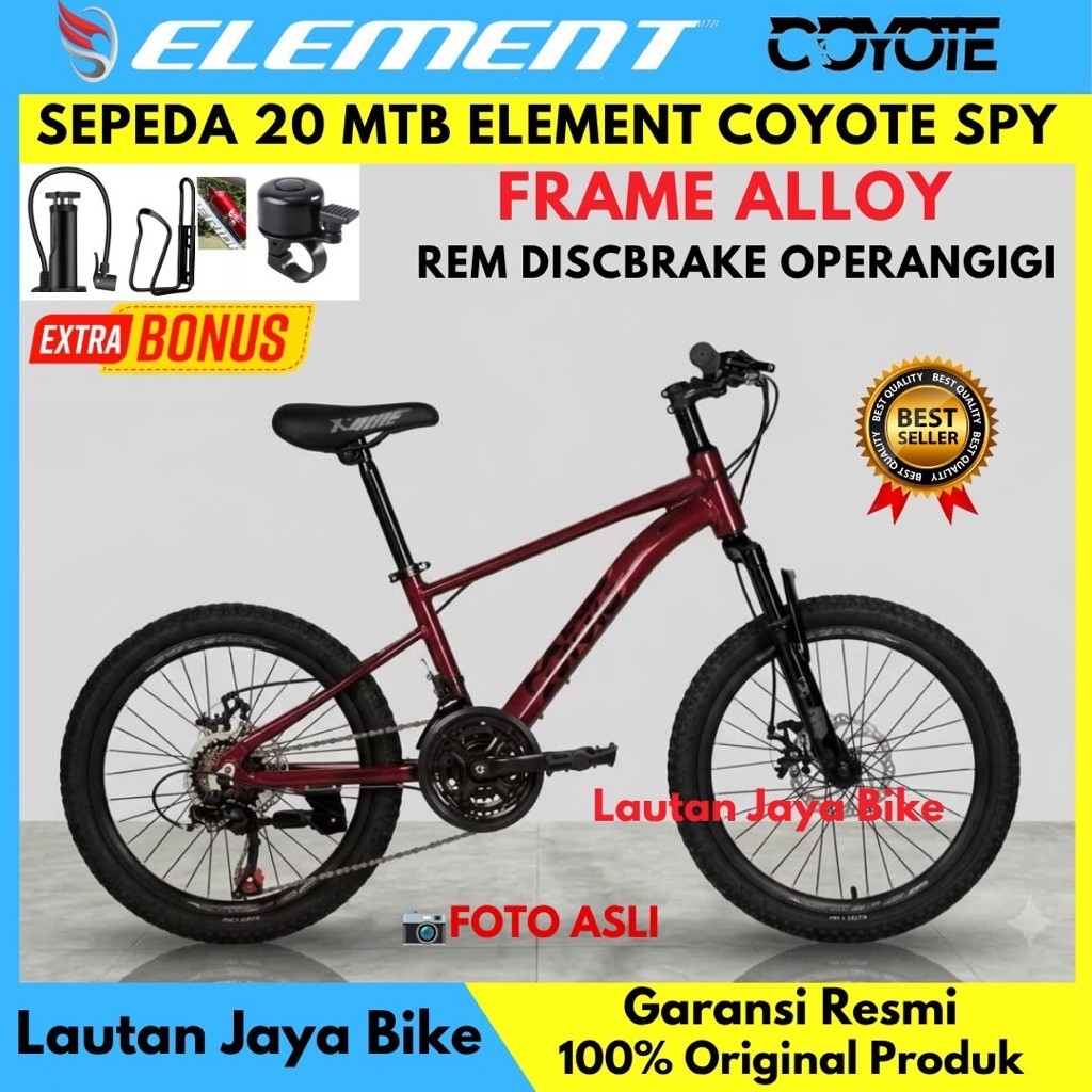 Sepeda Gunung MTB 20 Element Coyote SPY Frame Alloy Terbaru