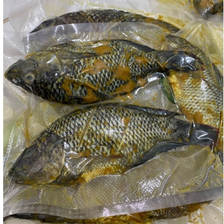 Ikan Nila Hitam/Mujaer Siap Goreng Isi 3 / Ikan Mujair Gede