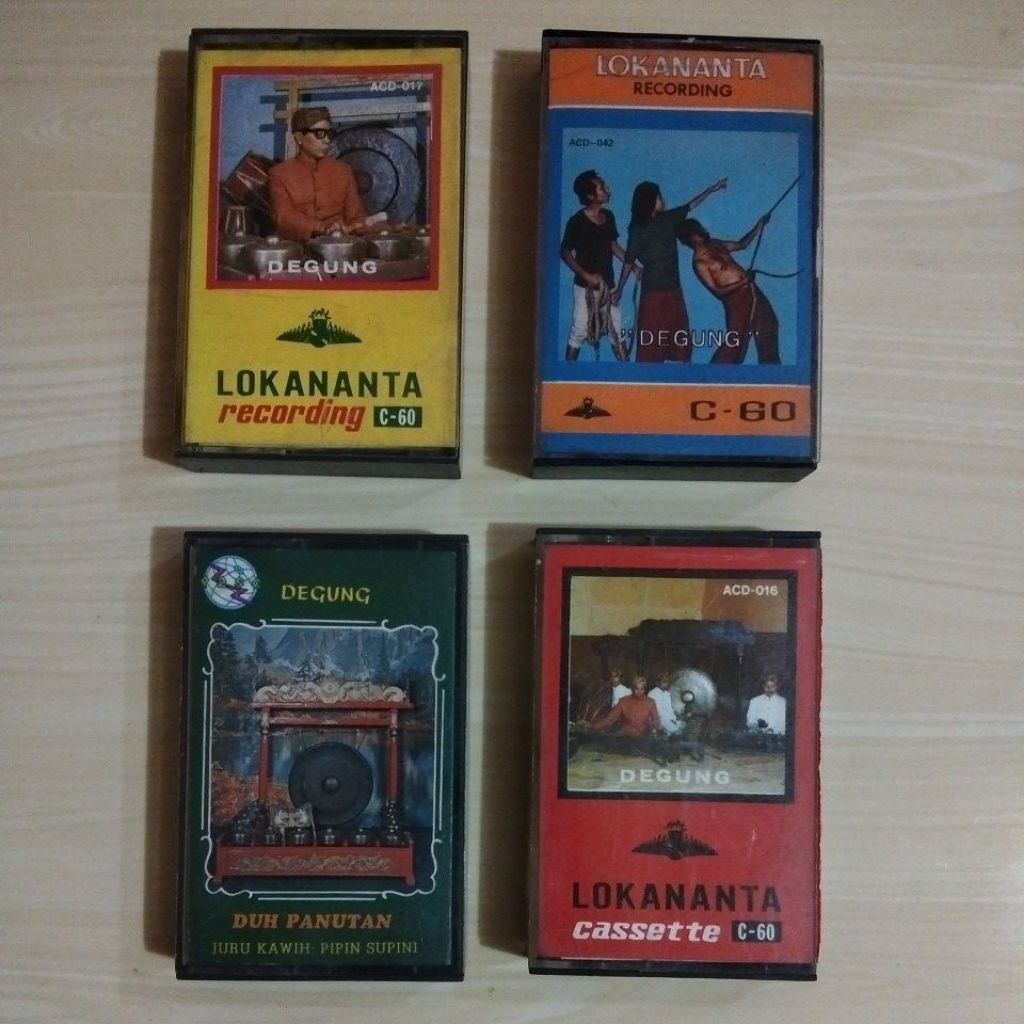 4 KASET: DEGUNG - LOKANANTA RECORDING - Kaset Pita - Bekas Murah Original - C8