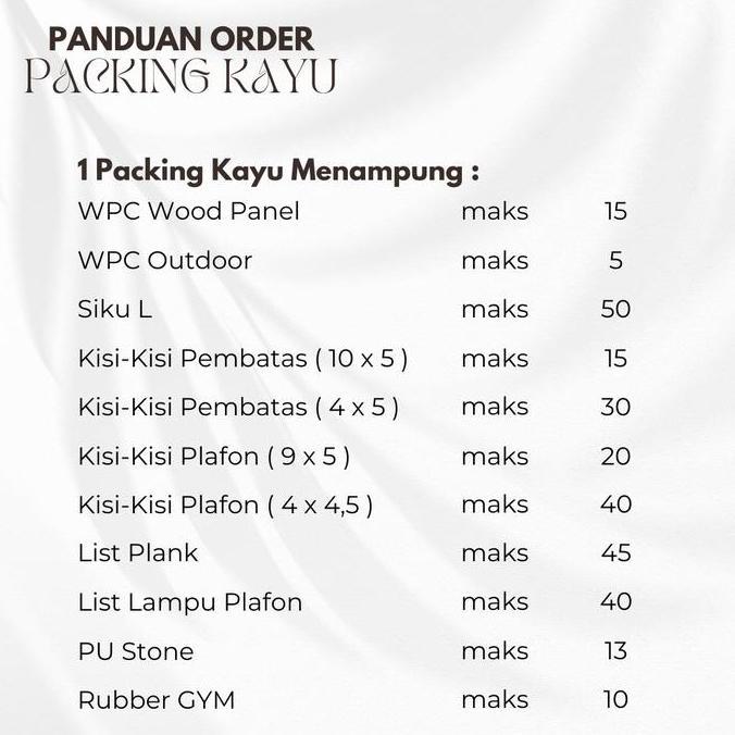 (ISI 2BTG) WPC Outdoor Wood Panel Kisi Kisi WallPanel Outdoor Dinding /Pagar /Wall Panel Exterior Ru