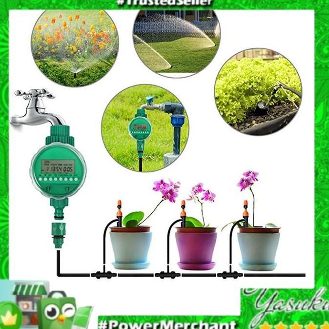AQUALIN Timer LCD Irigasi Air Taman Otomatis