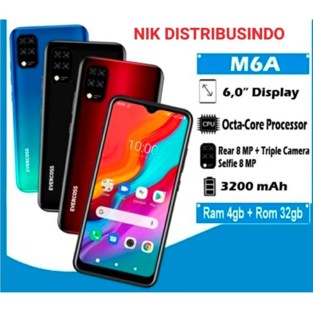 Evercoss M6A RAM 4GB ROM 32GB (NEW SERIES)