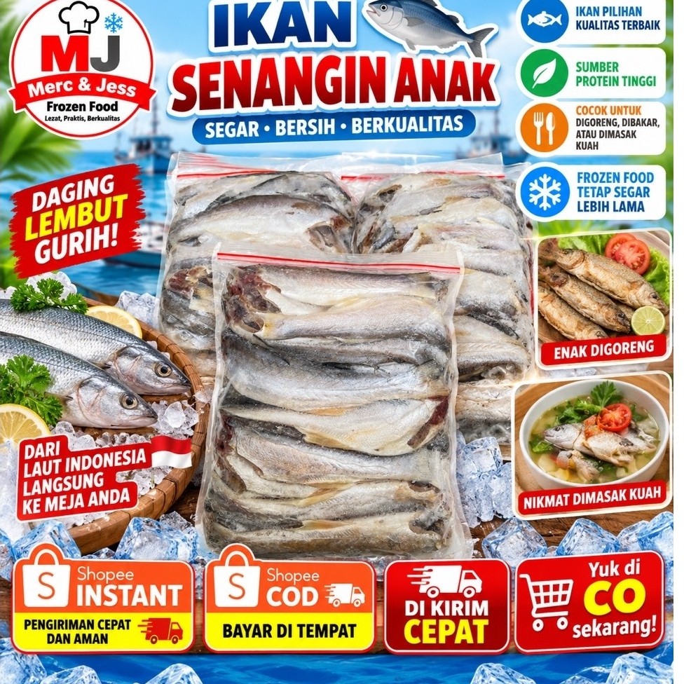 Ikan Senangin Anak / Anak Ikan Senangin Segar (Sudah Di Bersihkan)