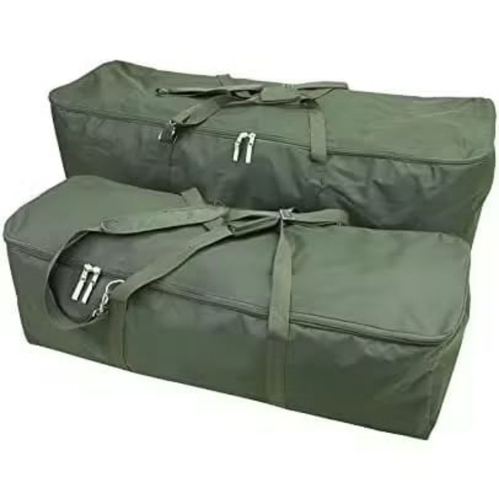 Tas Koper Travel Jumbo - Tahan Air, Bahan Cordura D300, Hijau Army