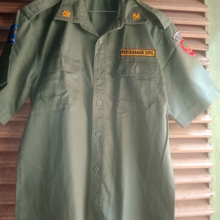 baju dinas atasan baju linmas pl
