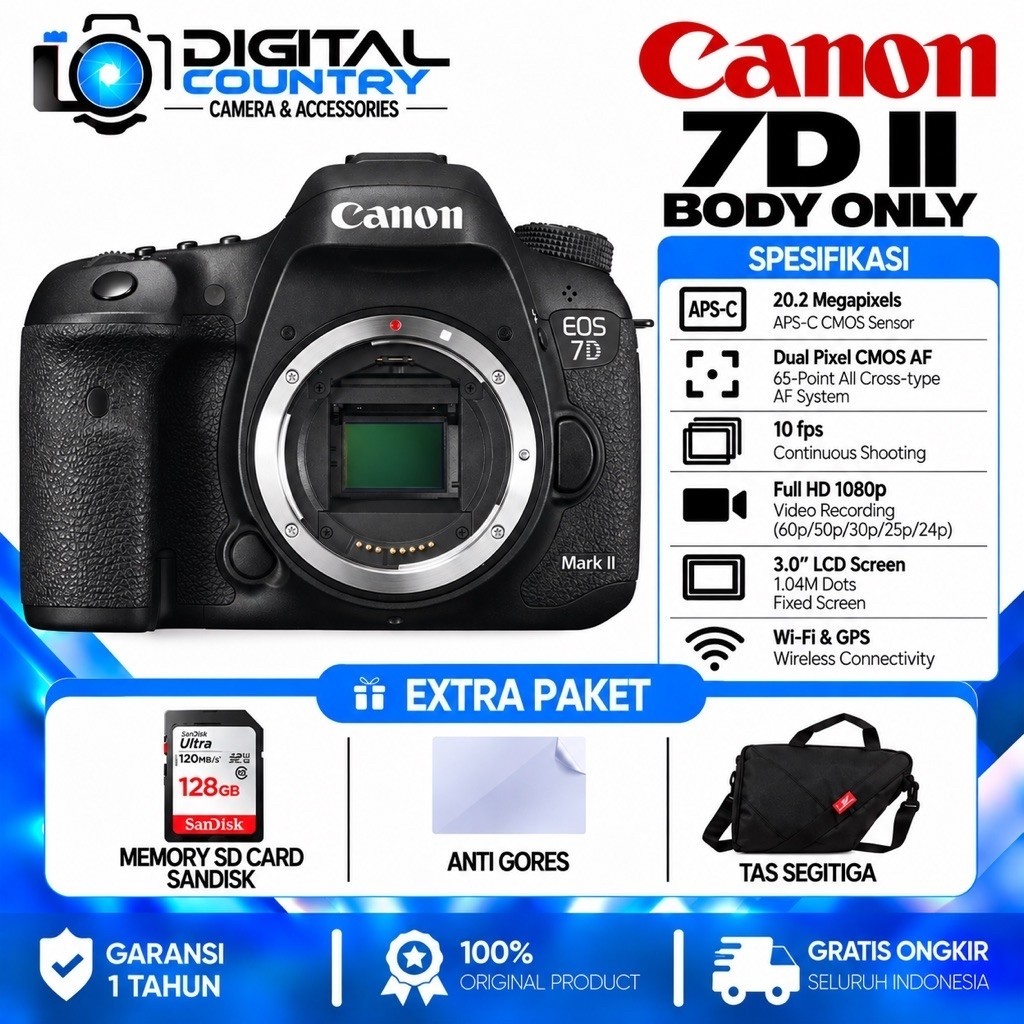 CANON EOS 7D II BODY ONLY / CANON 7D MARK II BODY ONLY / CANON 7D II