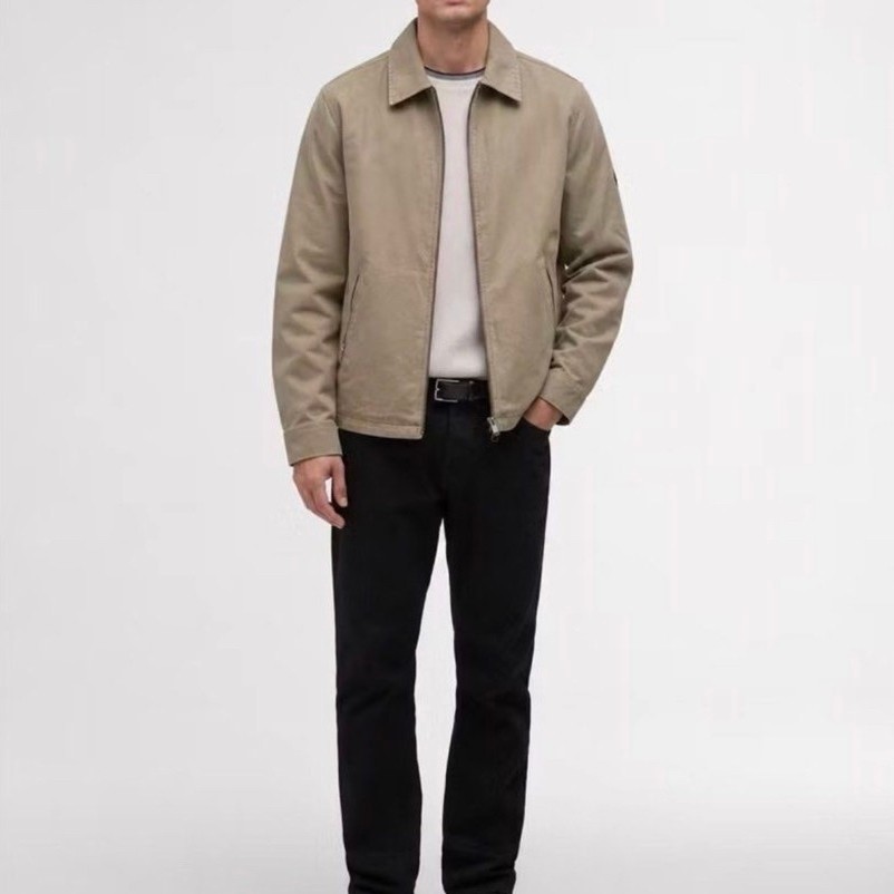 French Horn Reversible Canvas Work Jacket Workwear Outerwear Khaki Black Multi Look Outer Wear Jaket