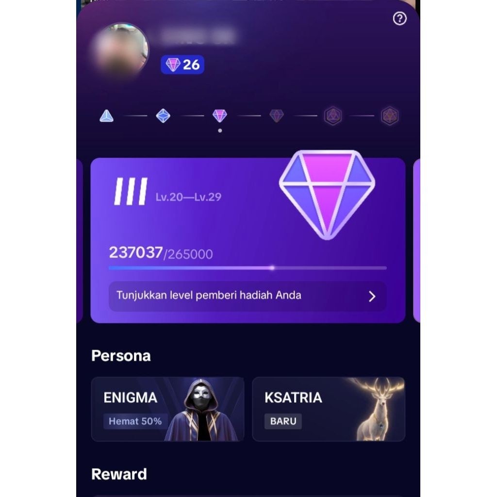 AKUN TikTok Level 26