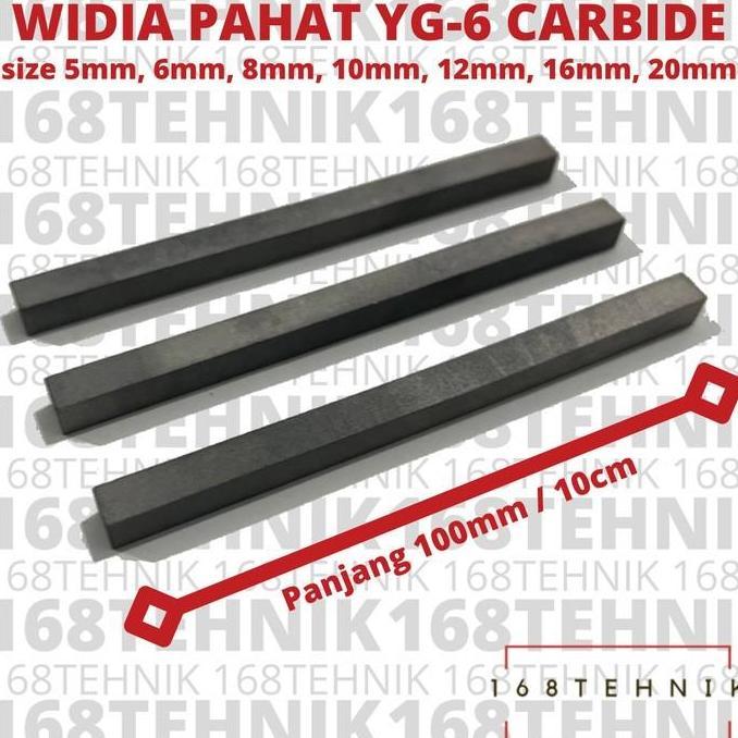 Pahat Widia Square Semua Ukuran / Pahat Yg6 Pahat Carbide / Pahat Widia Kotak / Widia 5X5X100 / Widi
