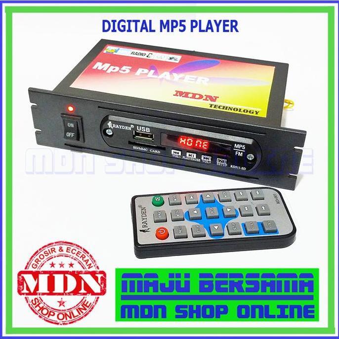 Digital Video Player Mp3-Mp4-Mp5 radio FM USB bluetooth hitam