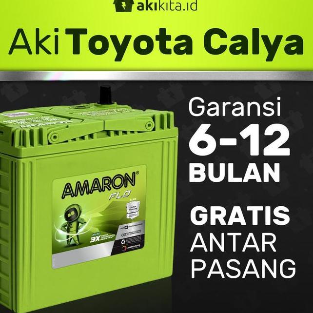Aki Mobil Toyota Calya Amaron 12V 35 Ah 45 Ah Gratis Pemasangan Aki