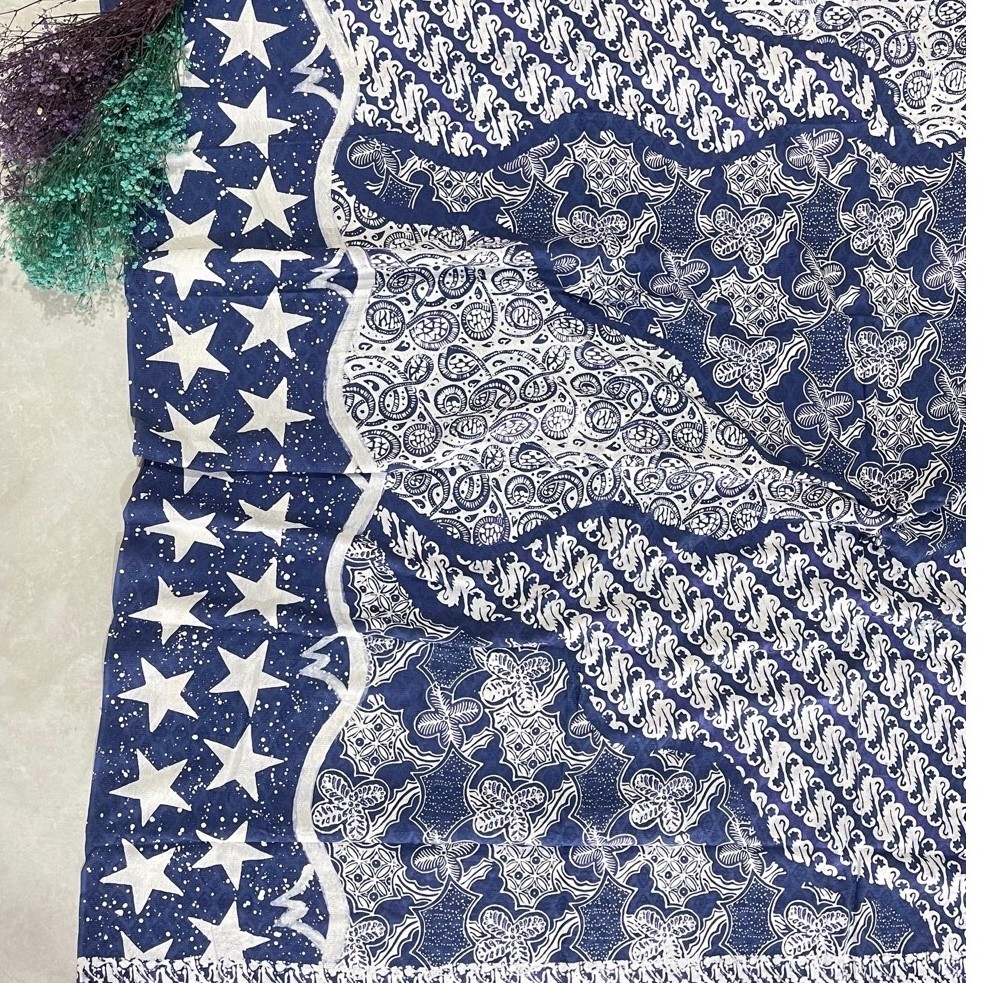 kain batik doby cap pastel pulauan panjang 3 meter