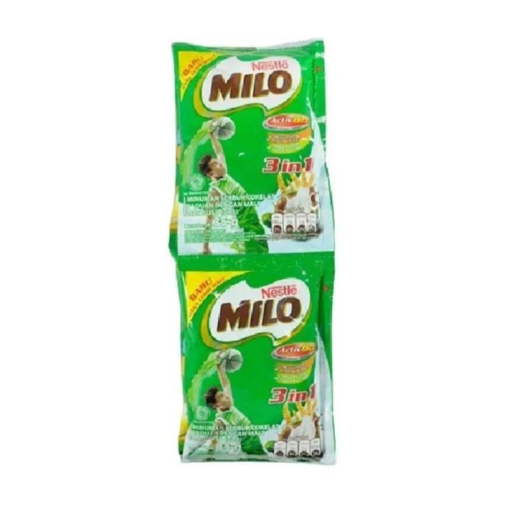 NESTLE MILO ACTIVE GO 3IN 1 RENCENG (10 SACHET) / Susu Milo 3 In 1 Sachet Renceng