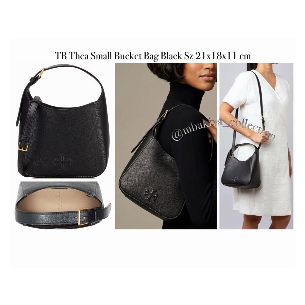 Thea Small Bucket Bag Black