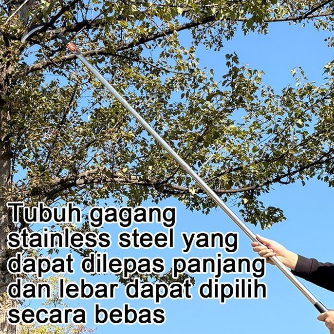 Harvest- Fexon163/208Cm Sabit Arit Rumput Baja Sabit Ranting Pohon Alat Pembelah Bambu Pisau Pinang 