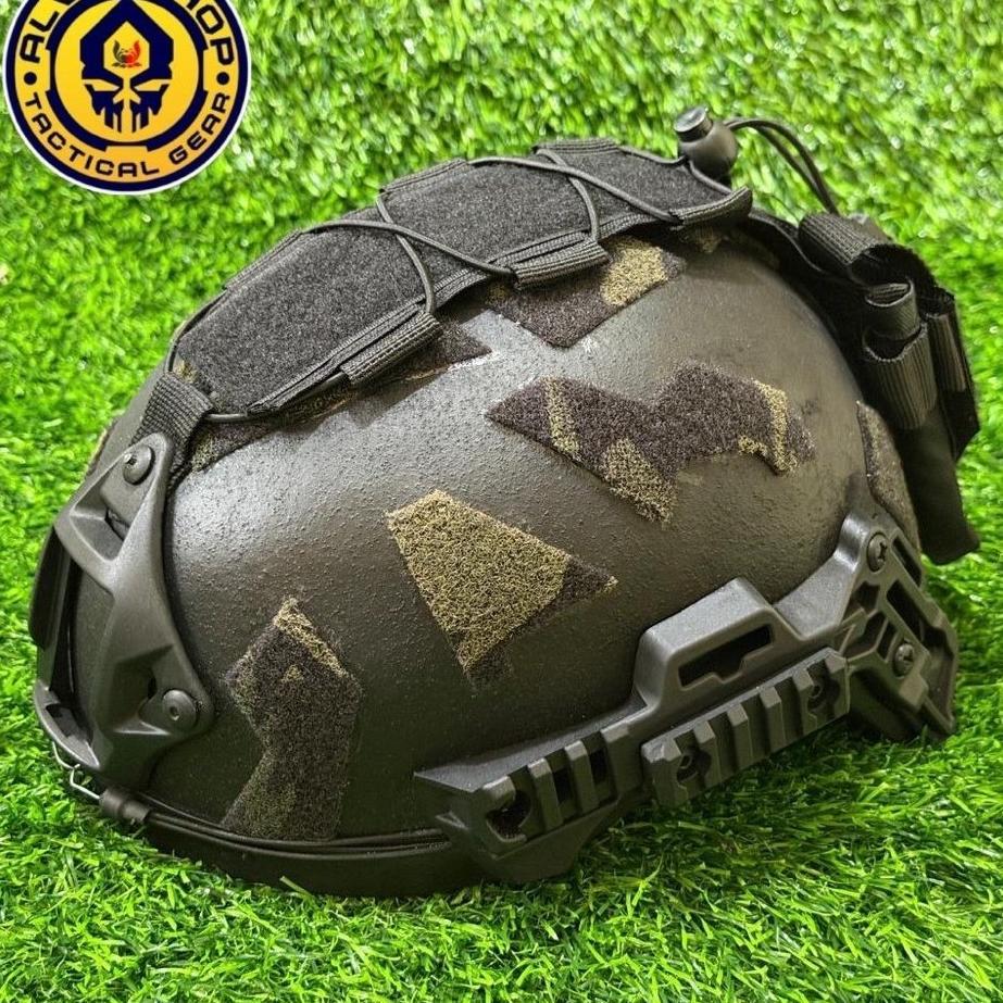 Helm Tactical Kevlar Balistic Lev 3A Scorpio Custom MCB Multicam
