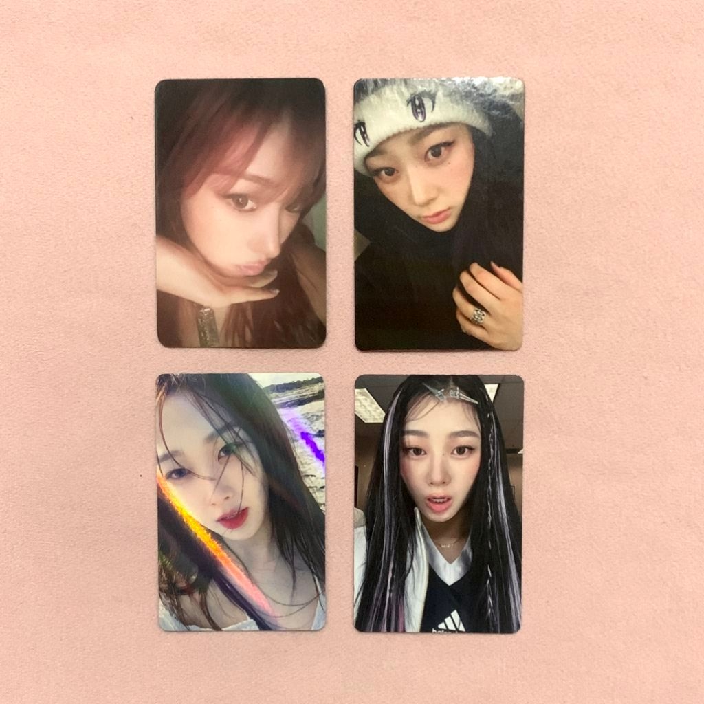 [OFFICIAL] GISELLE AESP PHOTOCARD DIRTY WORK QQ MUSIC CHINA STARLIGHT RED HAIR SELCA CARD MY WORLD I