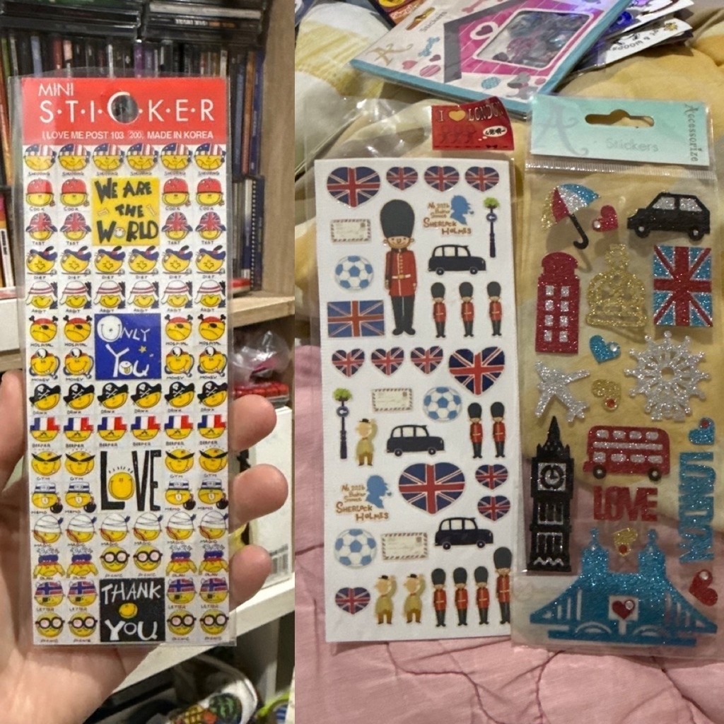 LONDON ENGLAND MINI STICKER KOREA INGGRIS