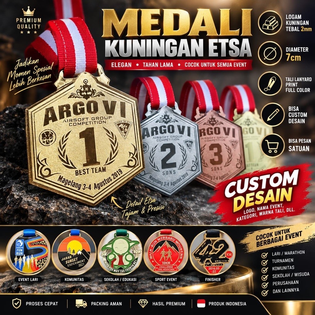 MEDALI KUNINGAN ETSA