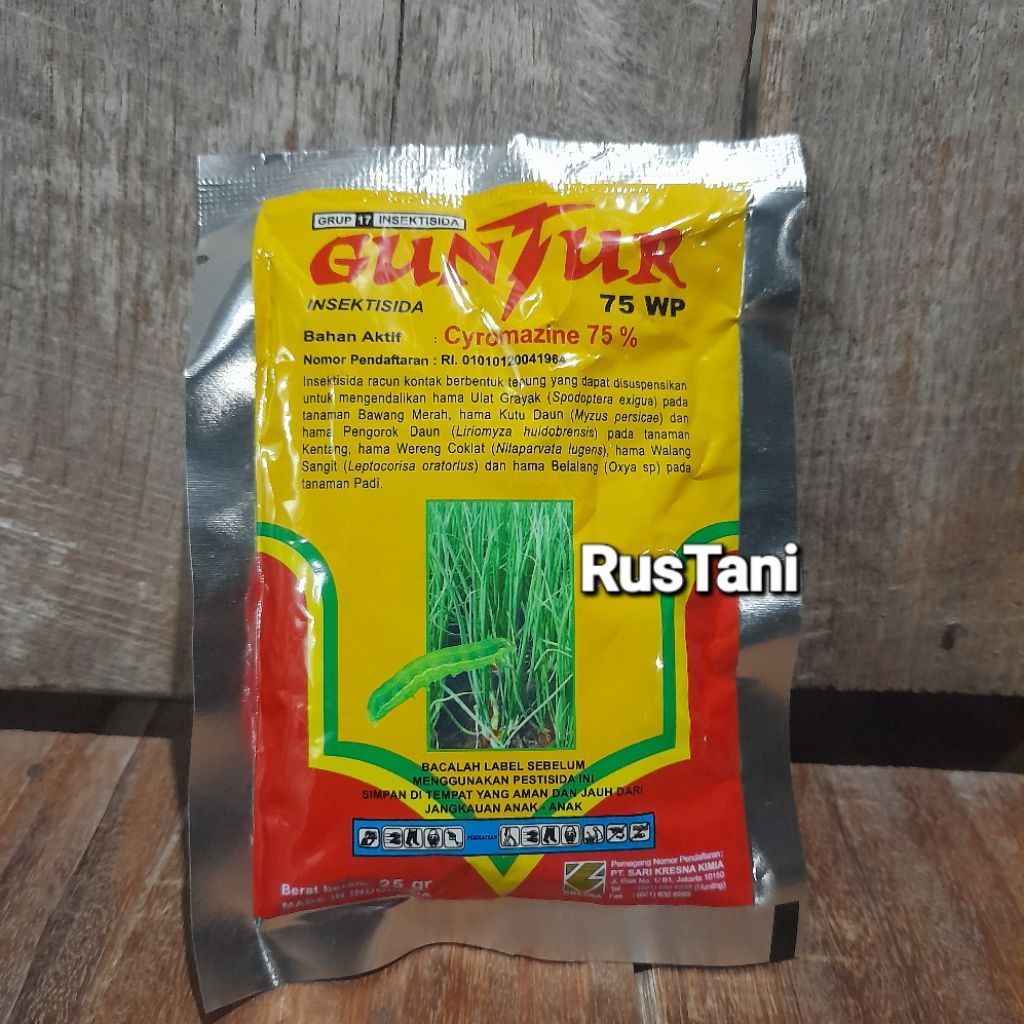 Insektisida GUNTUR 75WP 25Gr Bahan aktif : siromazin 75%