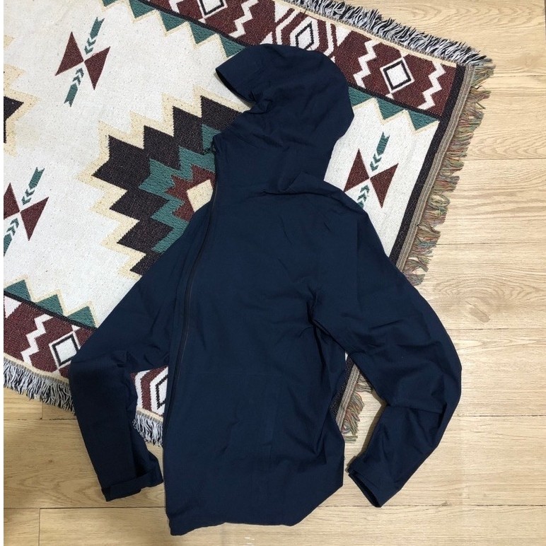 (HARGA NET / PAS) UNIQLO BLOCKTECH PARKA JAKET NAVY SIZE XL USED CONDITION / UNIQLO / UNIQLO BLOCKTE
