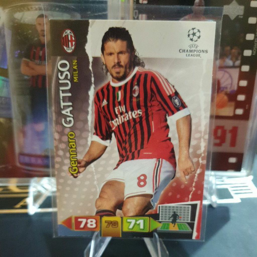 Kartu Bola Gennaro Gattuso Base Adrenalyn XL 2011 AC Milan HOT INVEST
