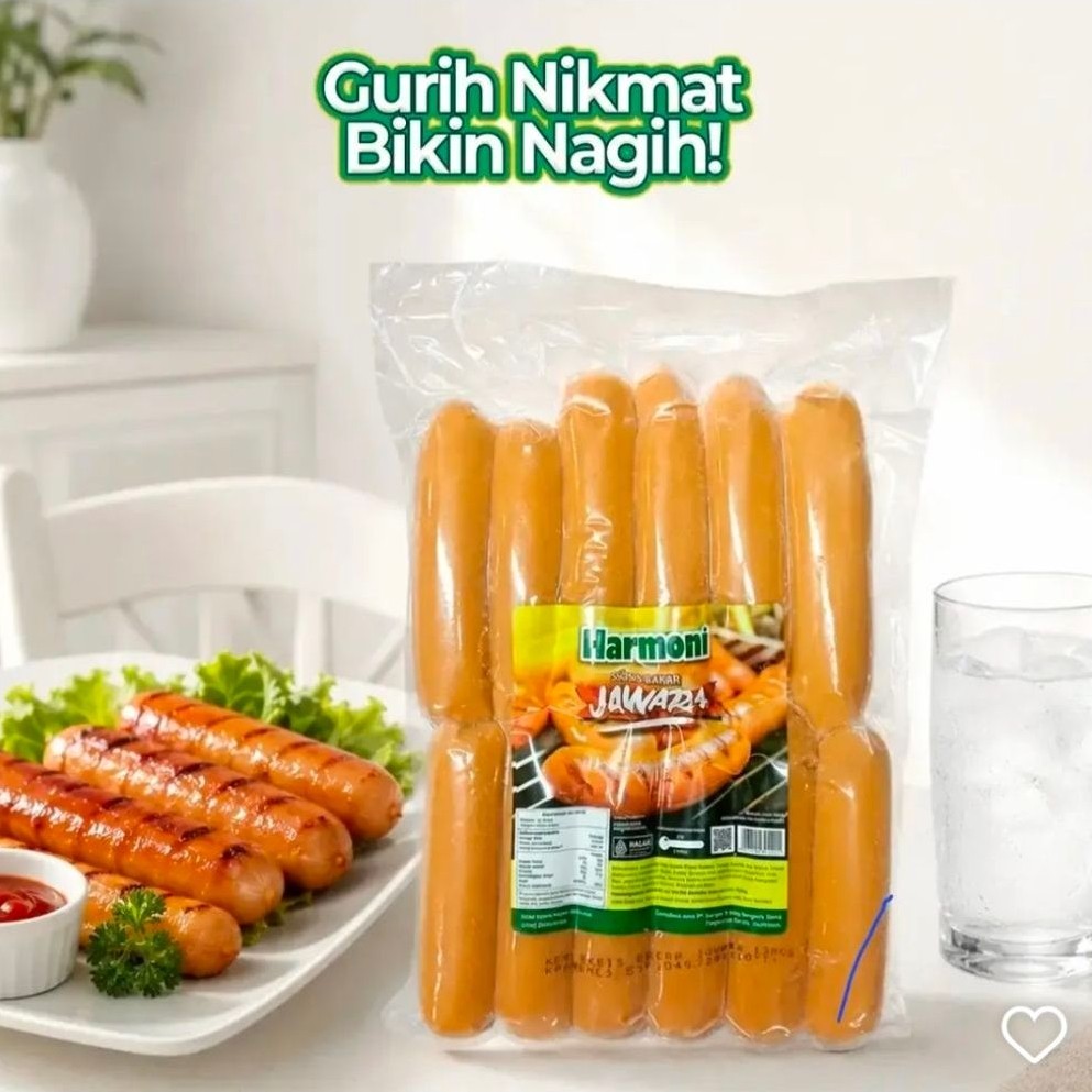 Harmoni Sosis Bakar Jawara 500gr 12 pcs