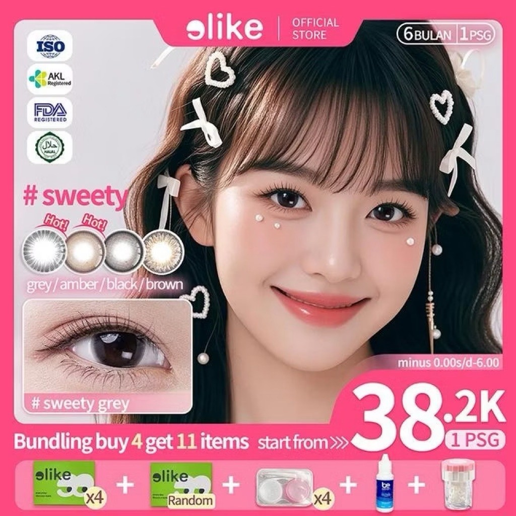[READY] Elike Sweety Series Contact Lense Warna Diameter 14.0Mm Softlens