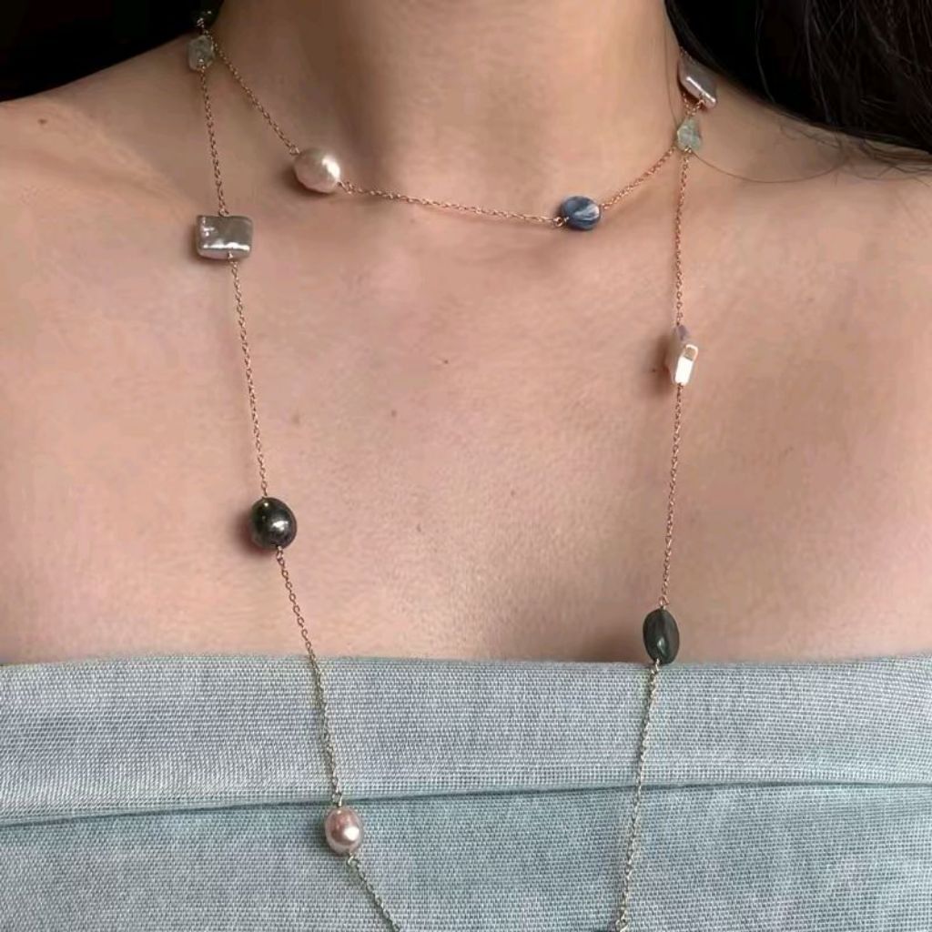 Sadhu Perfect Blue Long Necklace
