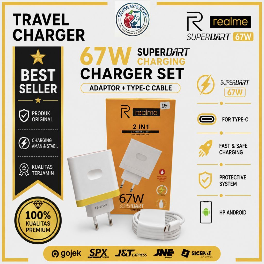 Travel charger realme 67w 100%