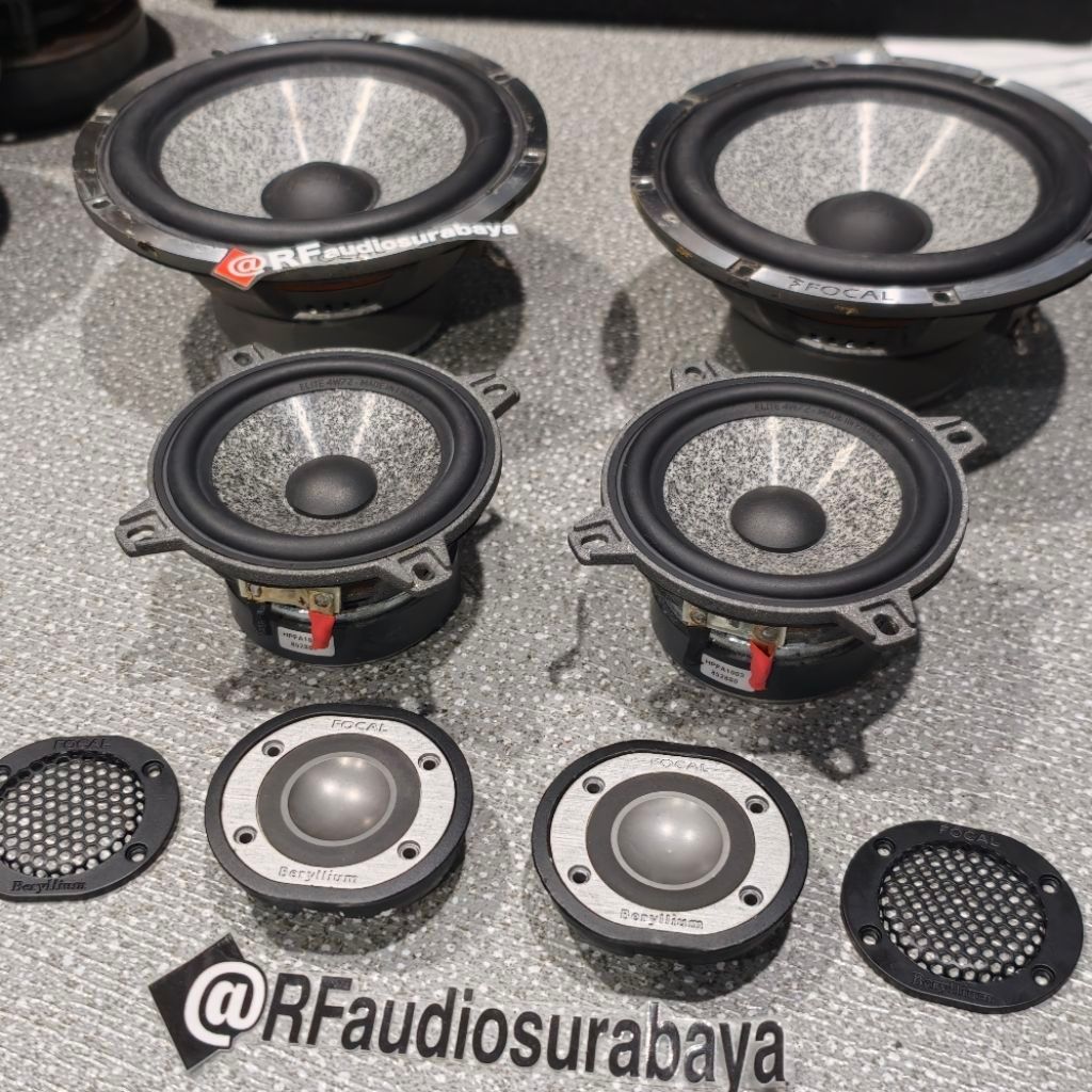 speaker 3 way FOCAL beryllium  midrange 4w72 elite special edition 4 inch