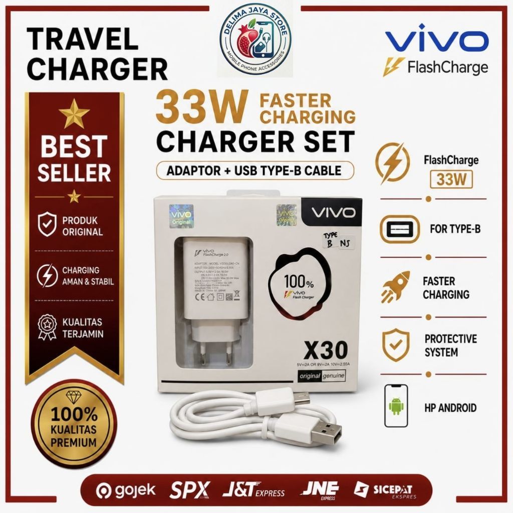 Travel charger Vivo 33w 100%