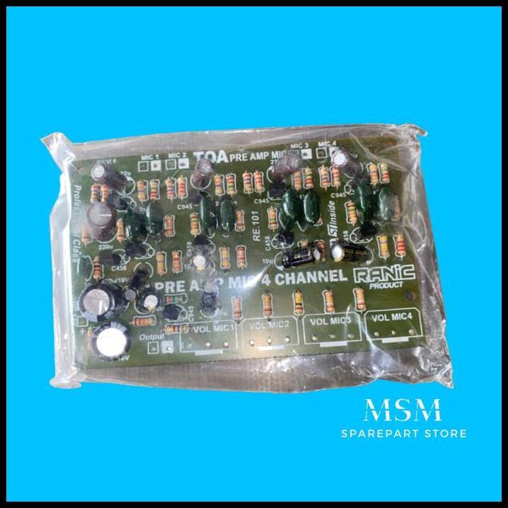 BEST DEAL KIT PREAMP MIC TOA PRE AMP MIC 4 CHANNEL CHANEL TERMINAL MIC RANIC !!!!!!