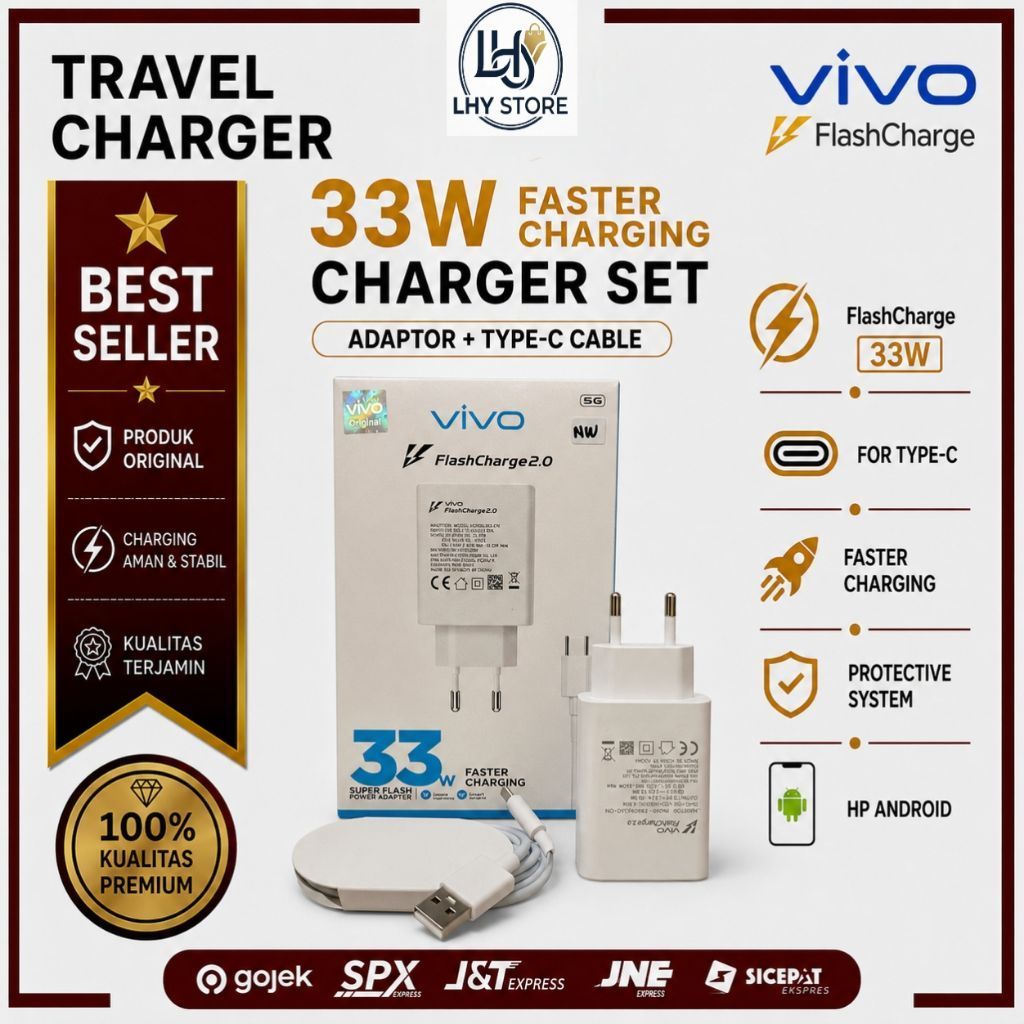 Travel charger Vivo 33w 100%