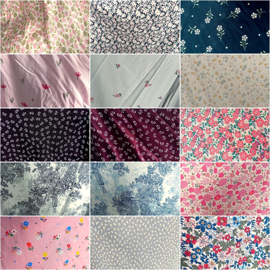 1/2 meter Kain Rayon | Katun Rayon | Bahan Rayon | Kain Meteran | Katun Rayon Motif | Bahan Import