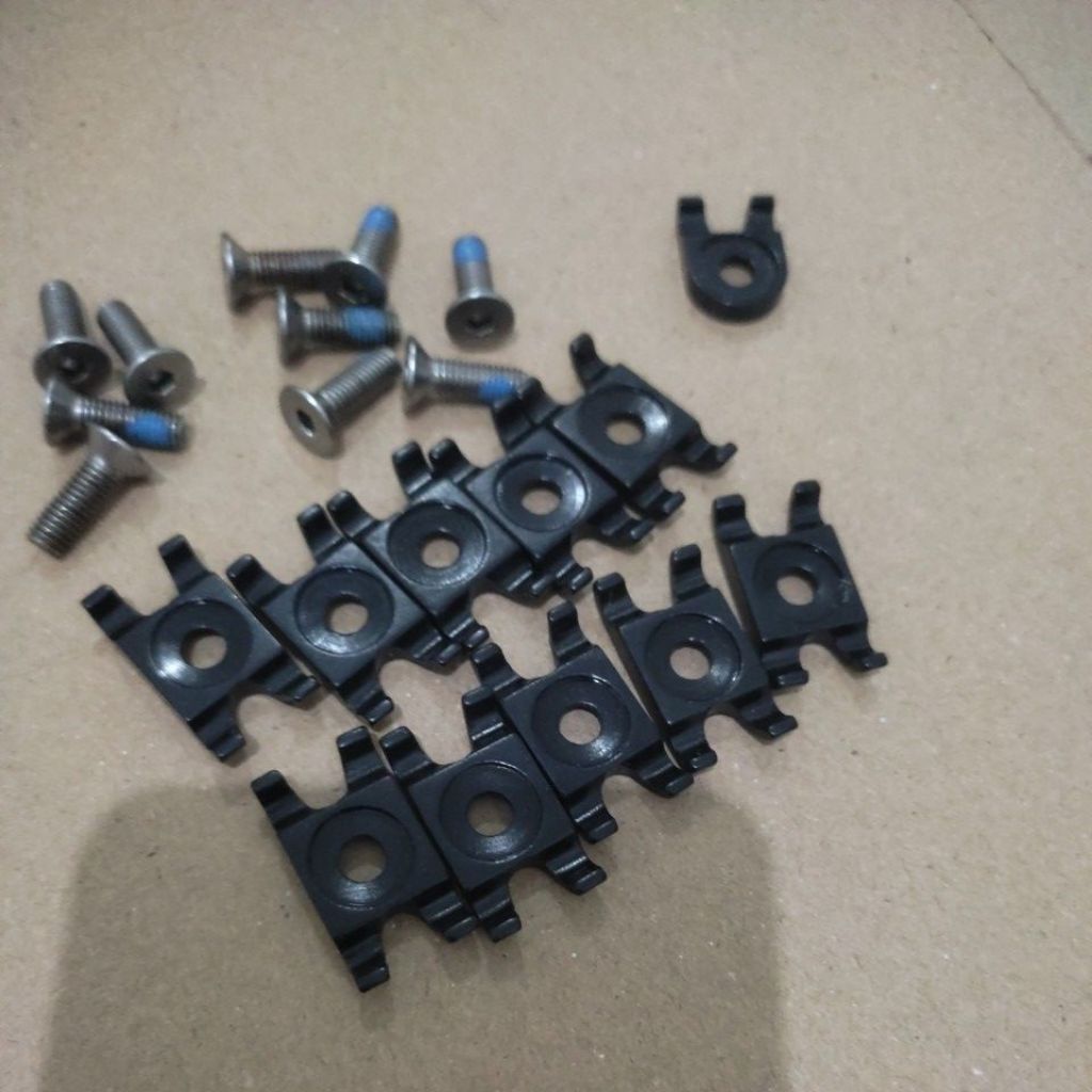 clamp jalur kabel alloy 2 lajur rem shifter mtb federal