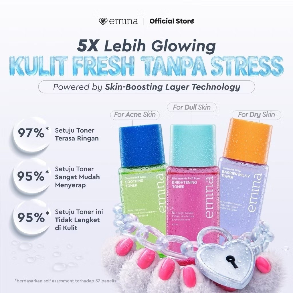 EMINA TONER / EMINA BARRIER MILKY TONER / EMINA SOOTHING TONER / EMINA BRIGHTENING TONER