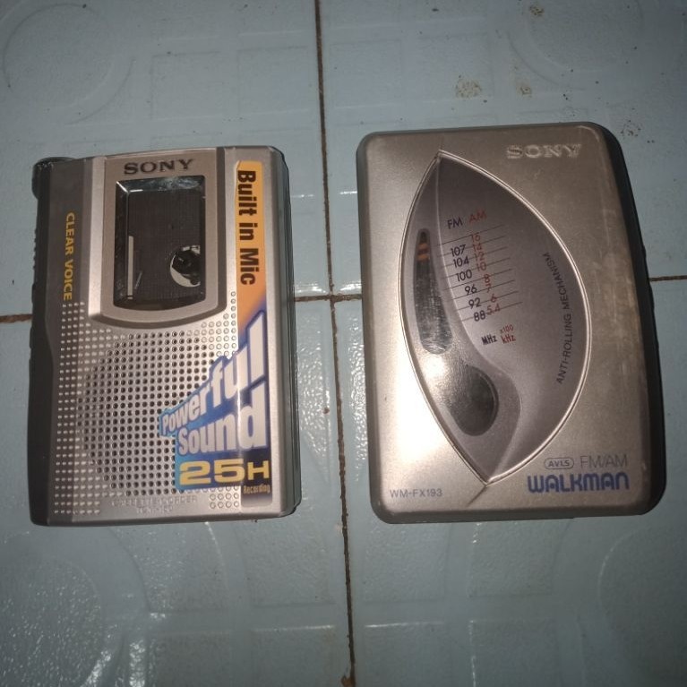 WALKMAN SONY TCM 150 & SONY WM-F193 Normal Siap Pakai