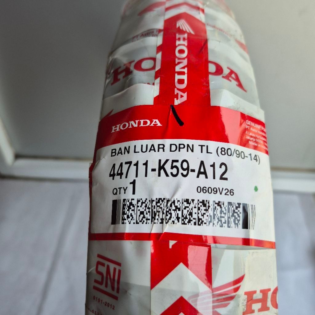 BAN LUAR HONDA 80/90-14 (44711-K59-A12)  TUBELESS