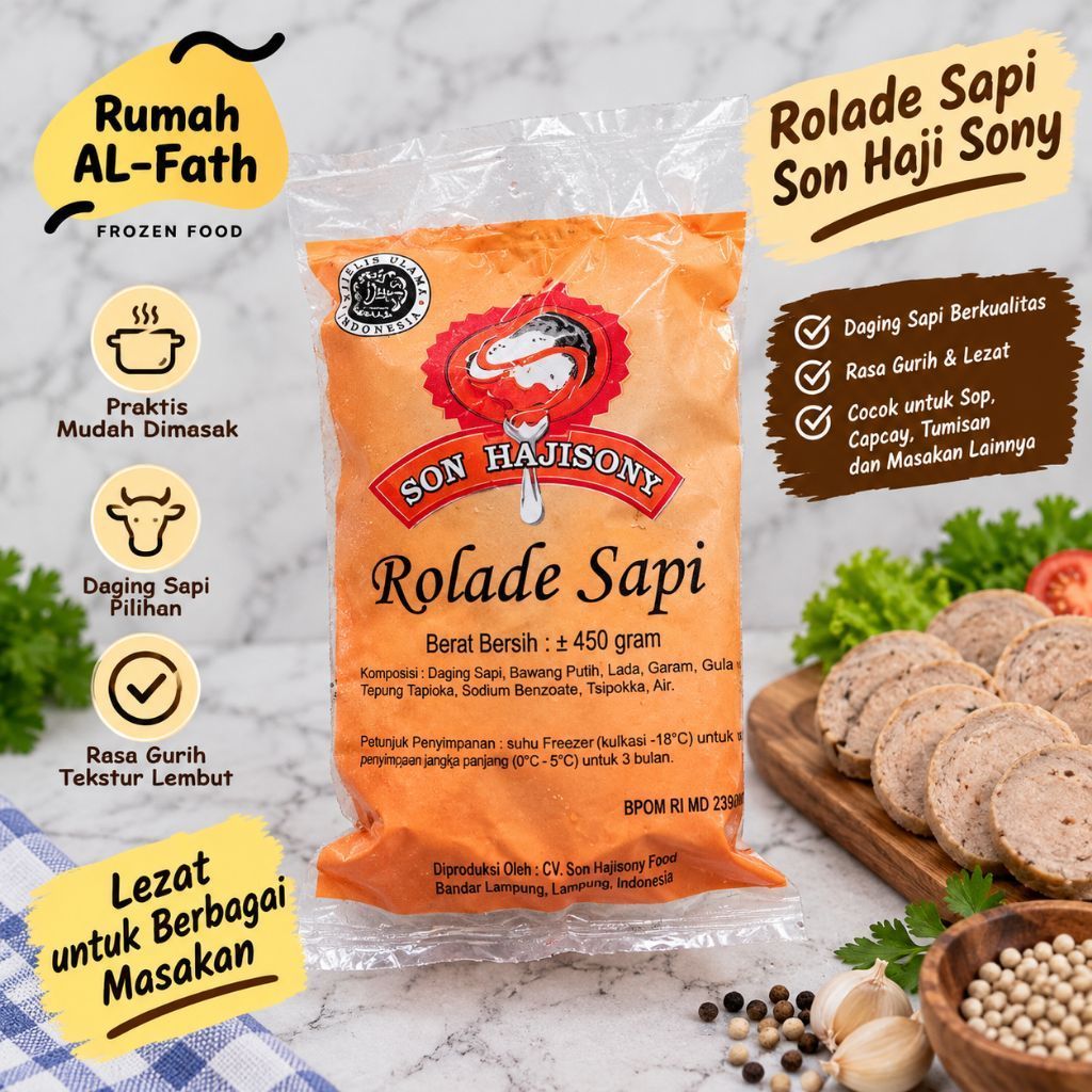 Rolade Sapi 450 gram by Bakso Son H. Sony Lampung