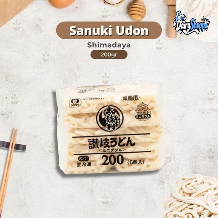 Udon Shimadaya Sanuki Mie Udon Premium - Taikoban Sanuki Mie Basah  - Udon