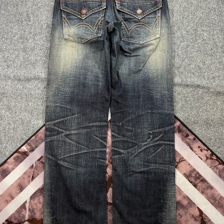 Celana jeans fading Edwin second
